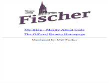 Tablet Screenshot of mattfischer.com